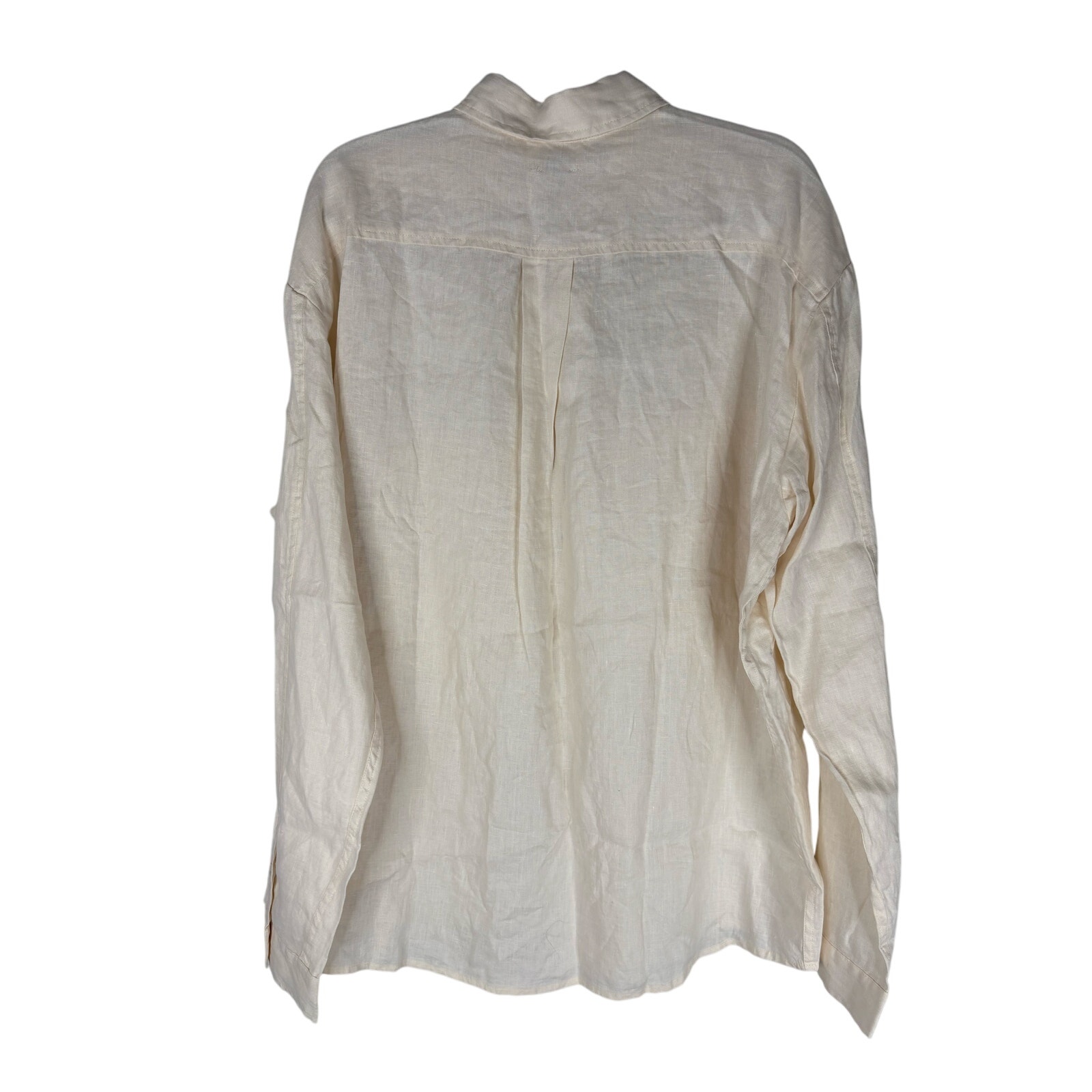 Bound Linen Shirt Button Down Minimalist Utility Casual Preppy Office Xl — image 8 of 8